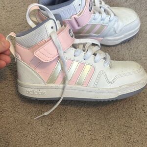 Adidas Kids' Sneakers in White and Pink